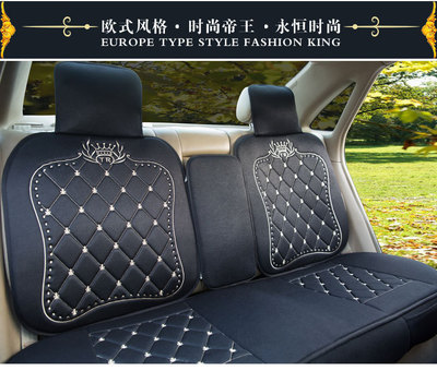 新款汽车坐垫推荐 高档冰麻四季垫，欧式风格通用各大车型